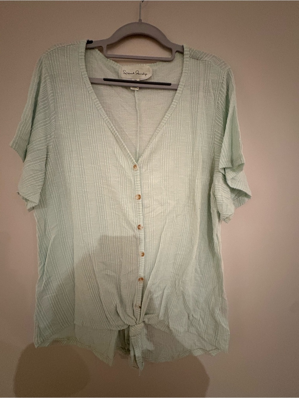EUC FRENCH LAUNDRY Light blue knot casual blouse - 2X